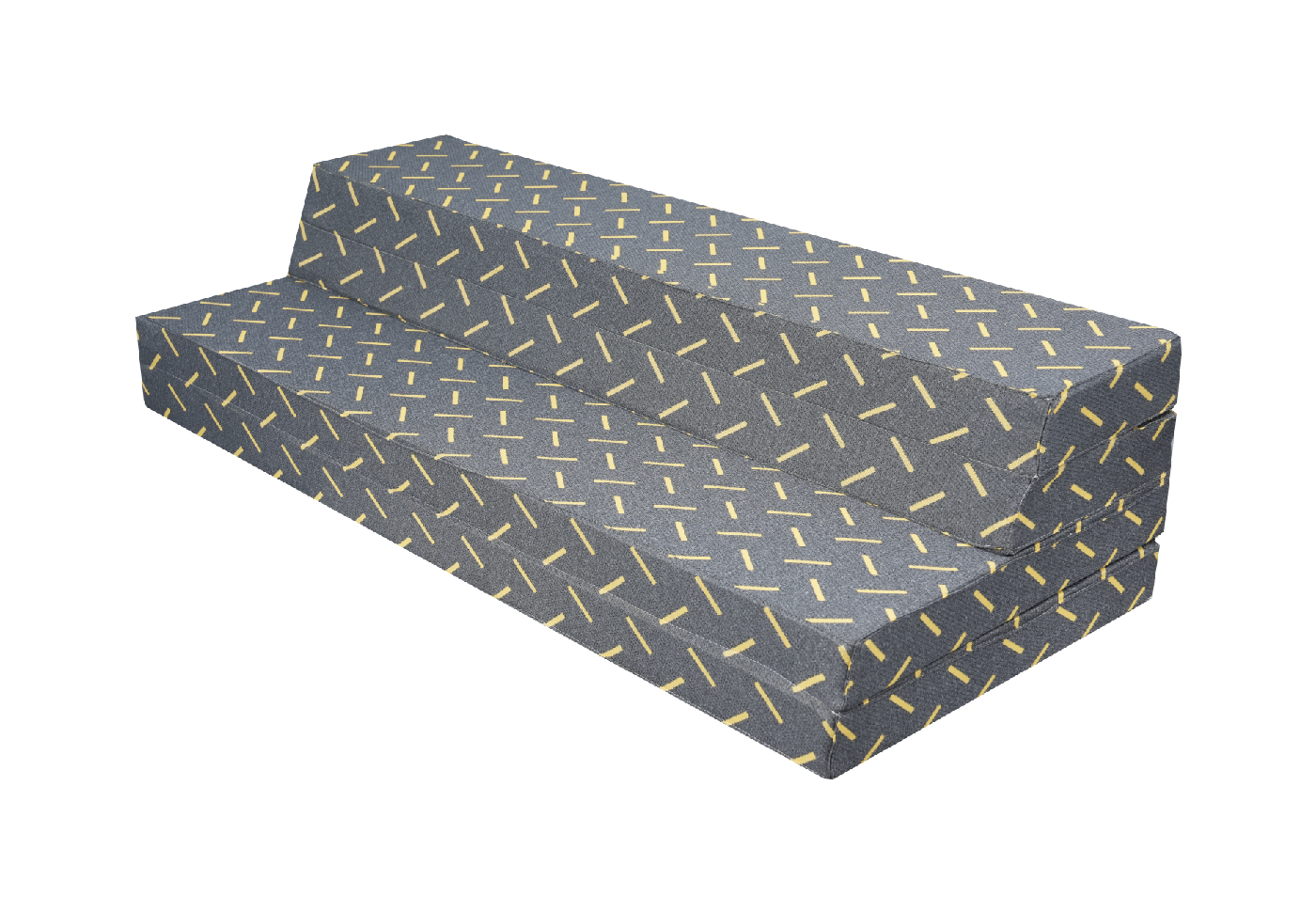 Nệm bông gấp 4 tiện ích S'LOVE FIBER SHINY FOLD 4, Vải gấm xốp