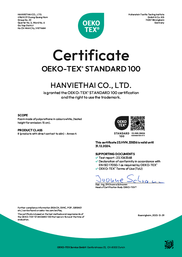 Tổ chức OEKO TEX 100 - Đức chứng nhận