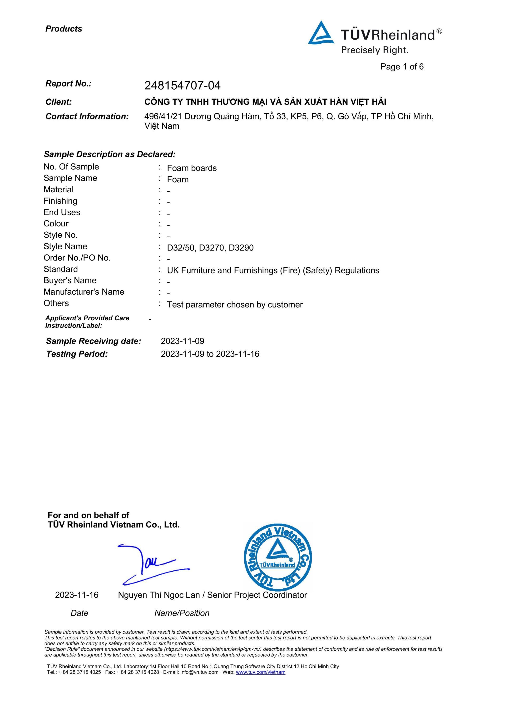 Tổ chức TUV Rheinland - Đức