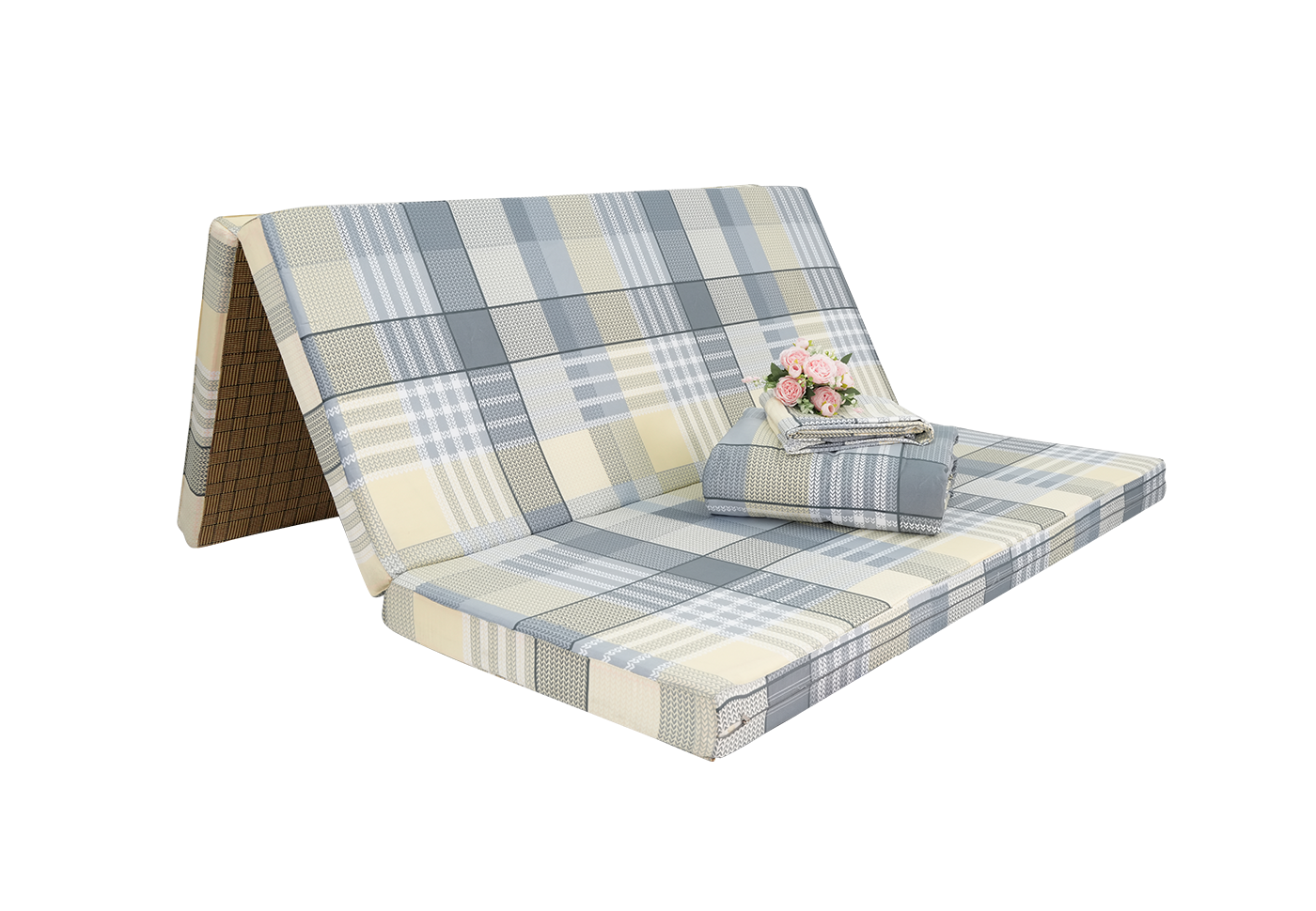 Nệm cặp đôi bông foam ép 1 mặt chiếu vỏ lồng  S’BED FLEX FORLIFE/EVAR