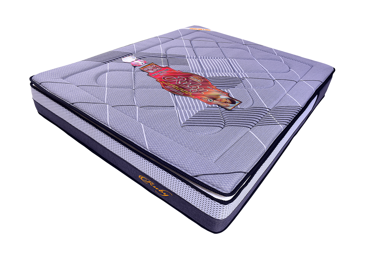 Nệm lò xo túi RUBY 3 viền, 4 sao